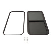DURAFORCE 18" W X 40" H RV Window W/ Screen Trim Ring Vertical Slider For Trailer Camper