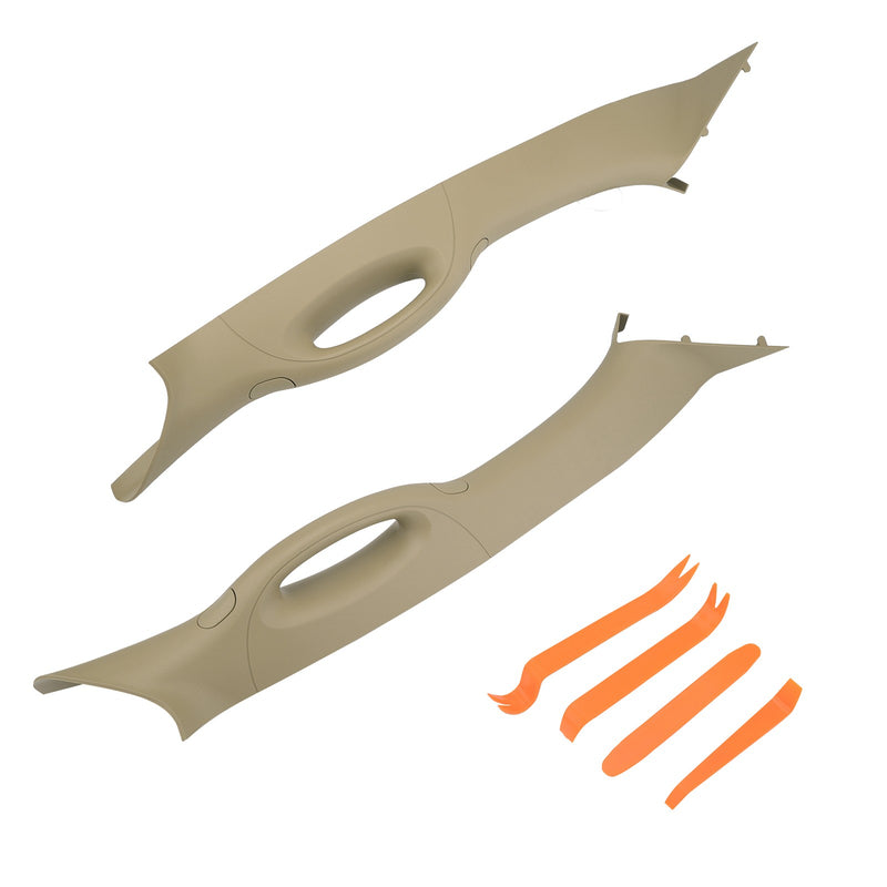 A Pillar Interior Trim Grab Handle Left Right for Ford F150 Lincoln 04 08 Beige