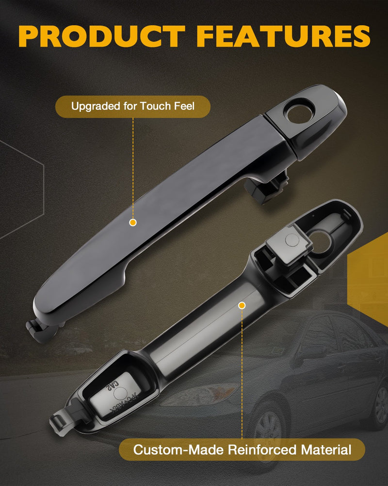 Exterior Interior Inner Door Handles Set Bezel for Toyota Camry 02 06 8 Pack