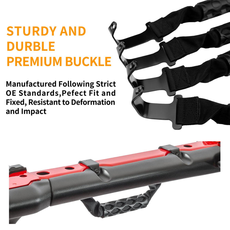 Roll Bar Grab Handles Grip Handles for 2018-2023 Jeep Wrangler Gladiator JL JT