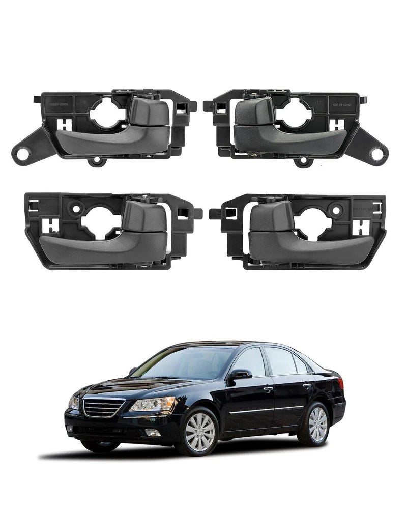 Interior Door Handle Set for Hyundai Sonata 2008 2010 Driver Passenger 4 Piece