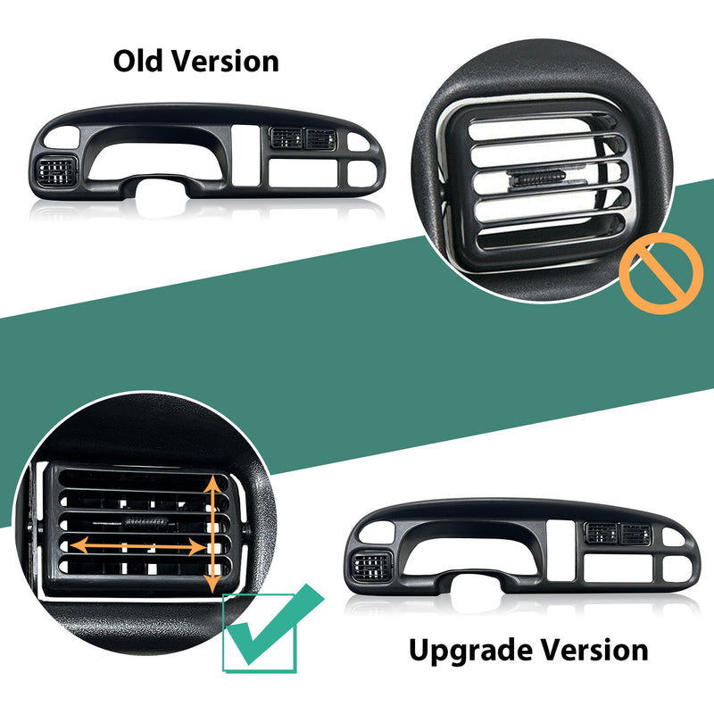 Dash Instrument Panel Pad Replacement Vent for 1998-2002 Dodge Ram 1500 2500 3500