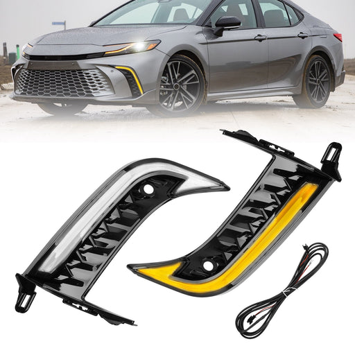 DURAFORCE LED Daytime Running Light Fog Lamp Turn Signal For 2025 Toyota Camry SE XSE