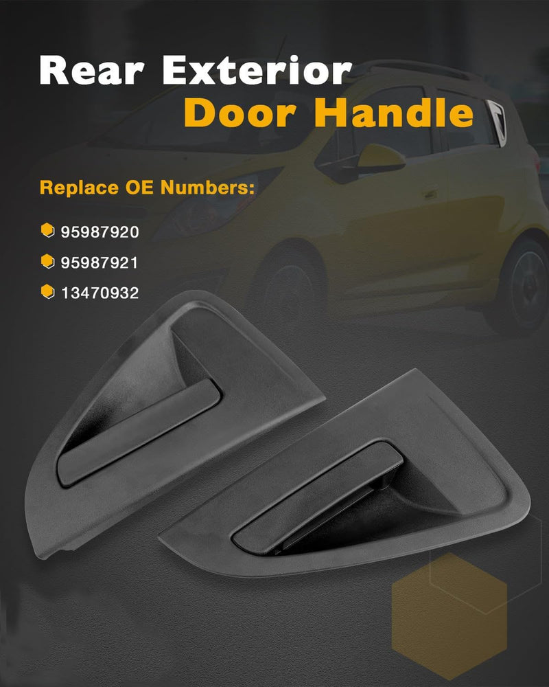 Exterior Outside Door Handle Assembly Rear Left Right for Chevy Spark 2013 15