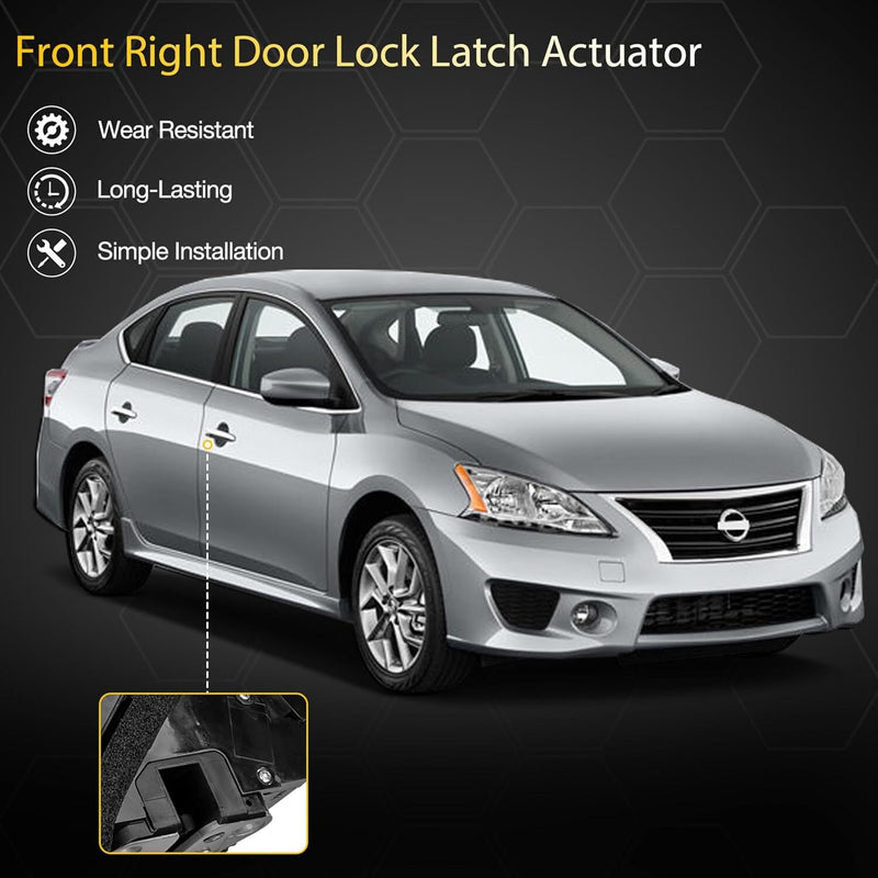 Door Latch Lock Actuator Front Right Passenger Side For Nissan Sentra 2013 2019