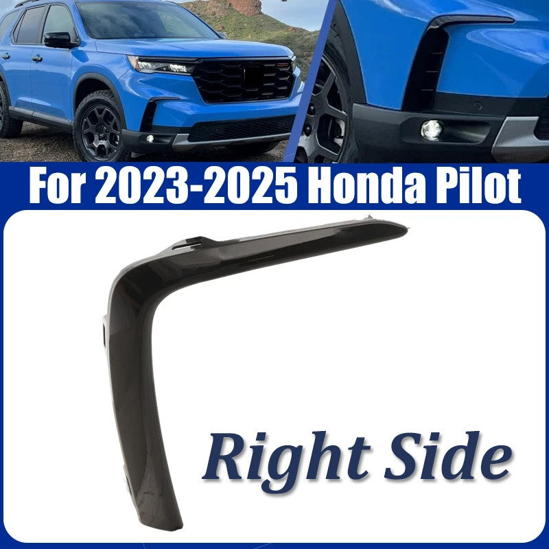 DURAFORCE Front Bumper Molding Trim For 2023-2025 Honda Pilot Black Right Passenger Side