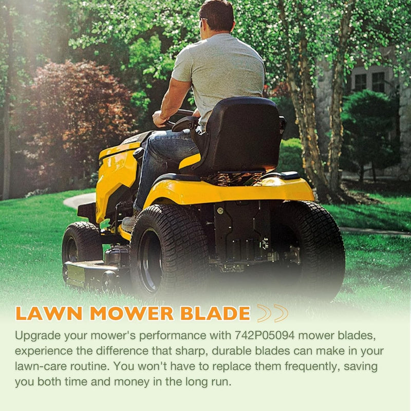 High Lift Lawn Mower Blades 17.25 X 2.3 For Troy Bilt Craftsman Cub Cadet 3Pcs