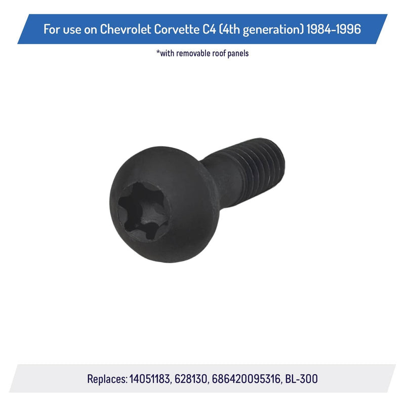 DURAFORCE Rear Lock Bolts for Corvette C4 1984-96 Removable Targa Top Roof Panel 14051183
