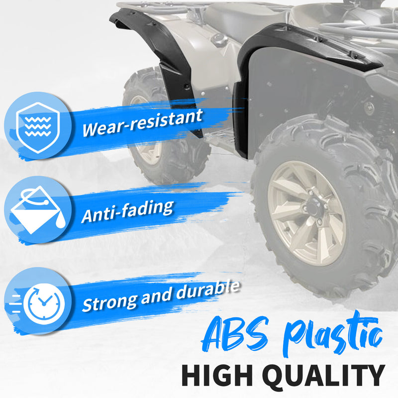 Fender Flare Guard 4PCS Overfender Mud Guard for Yamaha Grizzly 700 2016-2025