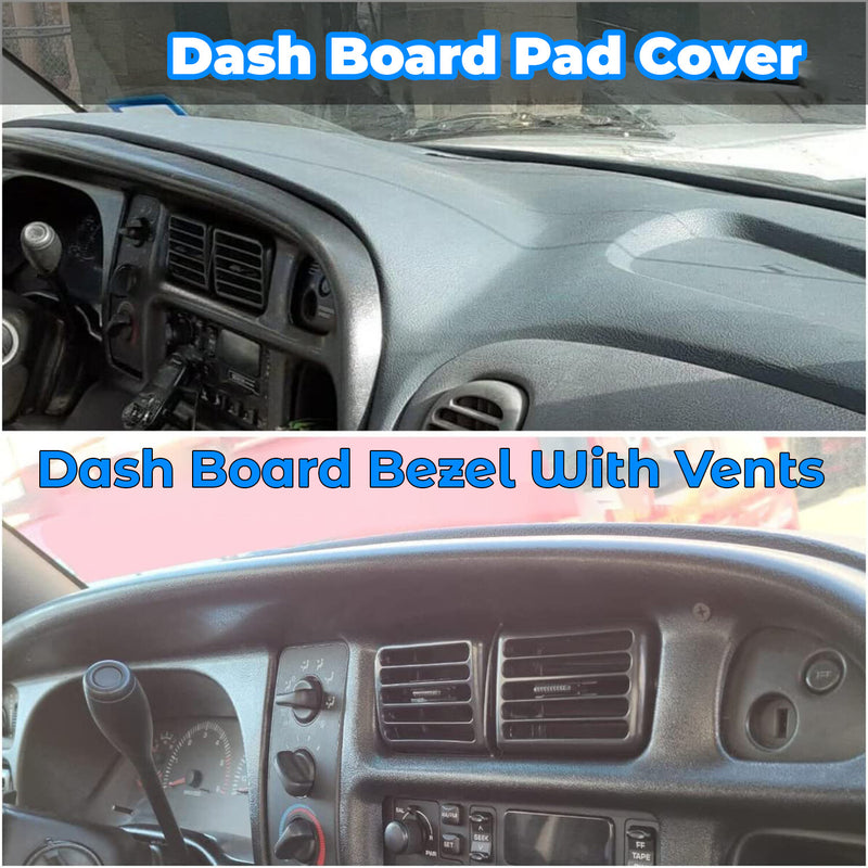 Dash Instrument Panel Pad Replacement Vent for 1998-2002 Dodge Ram 1500 2500 3500