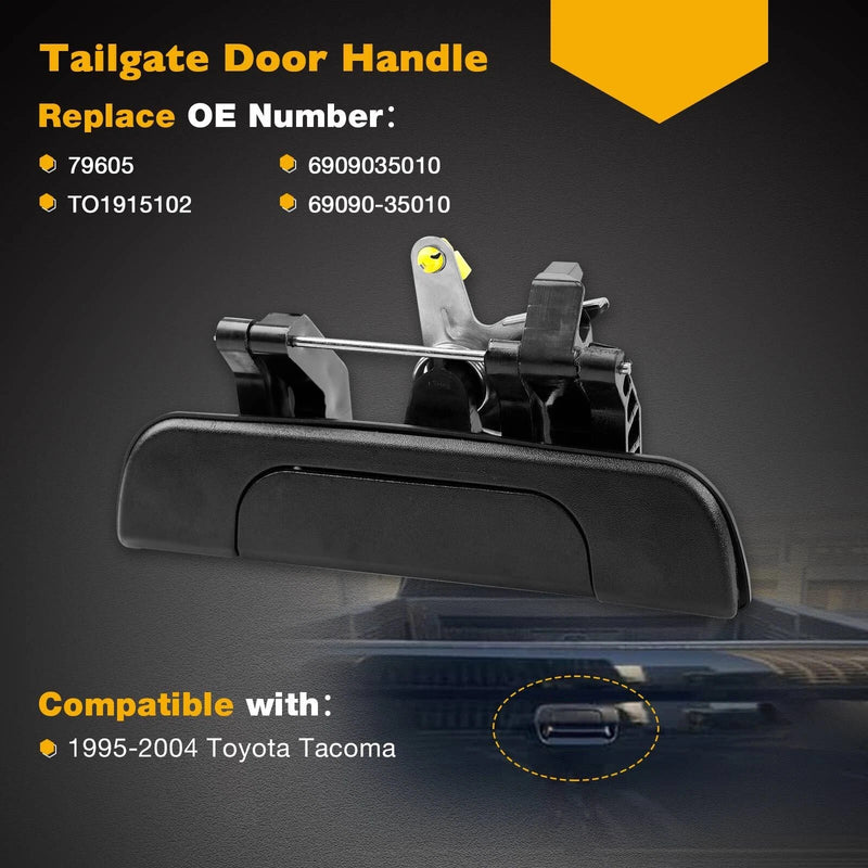 Exterior Interior Tailgate Door Handle Lock Cylinder Key for Toyota Tacoma 95-00
