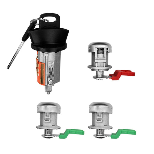 DURAFORCE Door Lock Cylinders and Ignition Switch w Keys For Ford 2001 2007 F150 F250 F350