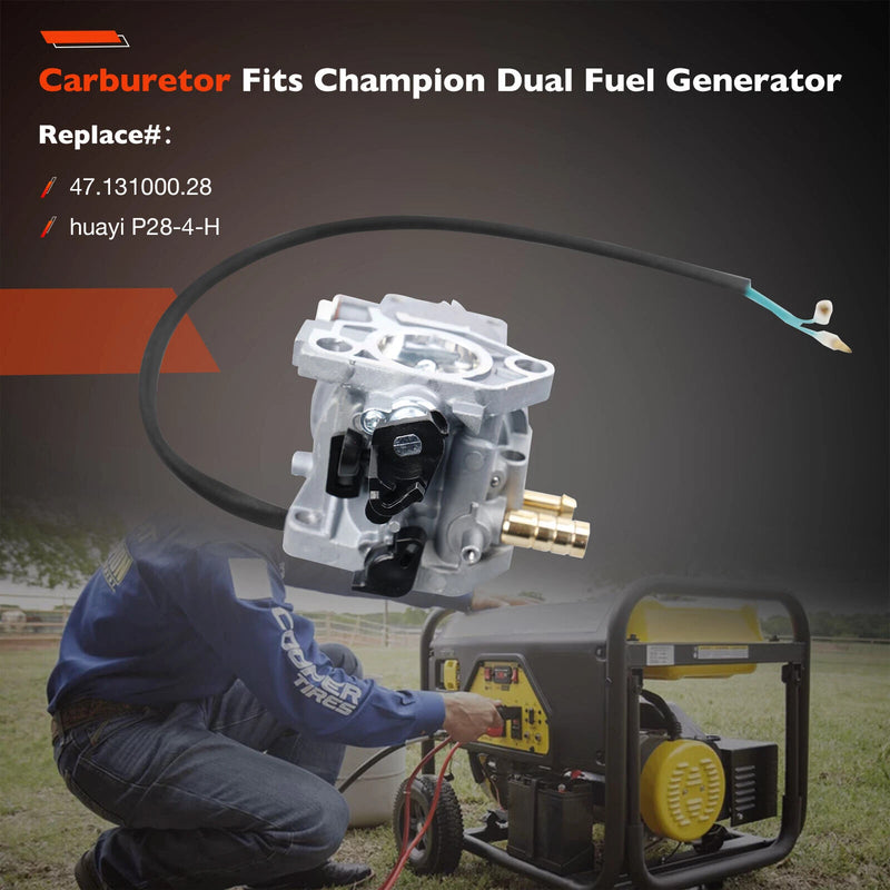 P28H4 47.131000.25 Carburetor for Champion Huayi Dual Fuel Generators
