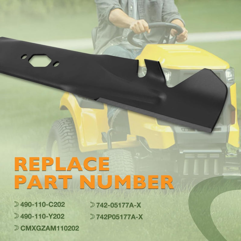 490 110 C202 21 Mower Mulching Blade Set for Cub Cadett XT1 XT2 LT42 2x