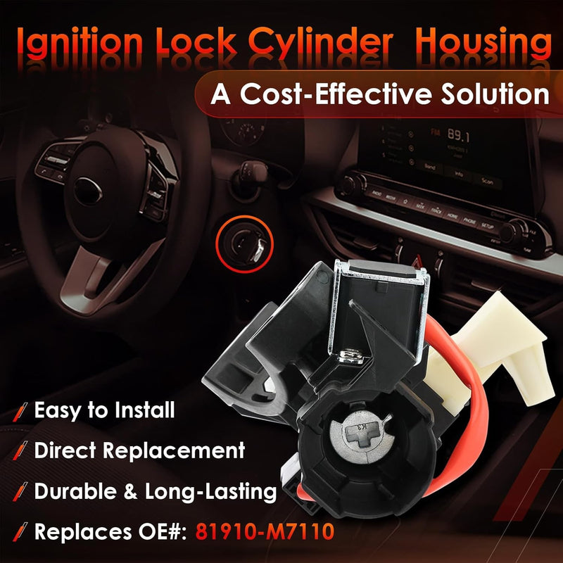 81900M7E00 Ignition Lock Switch Housing for Kia Forte Soul Seltos 19 23