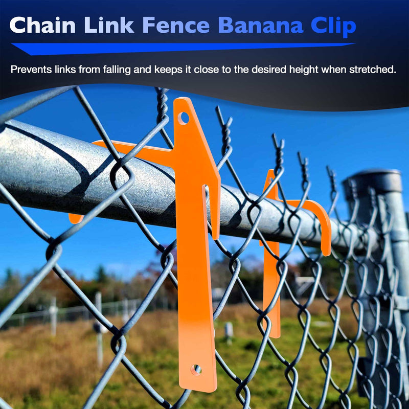 Chain Link Fence Metal Banana Clip Tensioning Stretching Tool 20Pcs