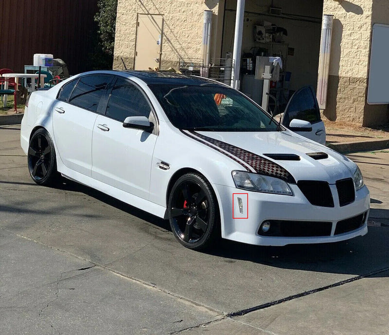 Clear Front Fender Side Markers Lights Housing for Pontiac G8 GT GXP 2008 2009