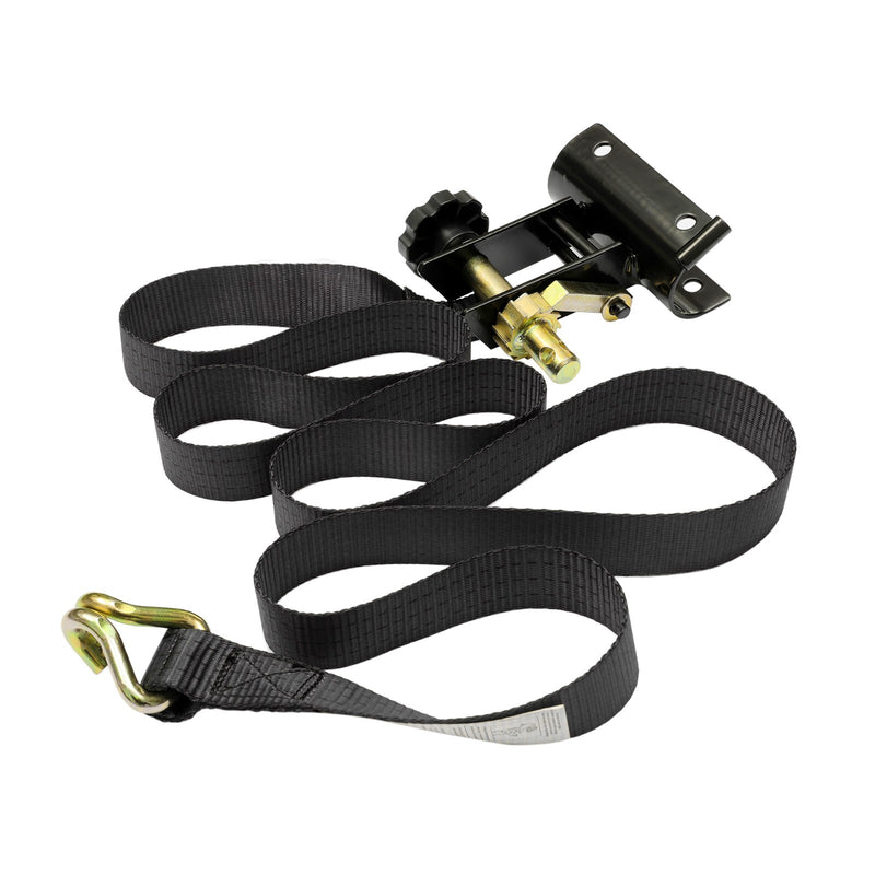 Ladder Rack Ratchet Straps 1.5W 7.5L J Hook for Round Tube Mount Truck 2 Pack