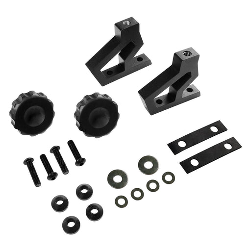 DURAFORCE Hi Lift Jack Mounting Bracket Hood Hinge Kit for Jeep Wrangler JK 2007 2018