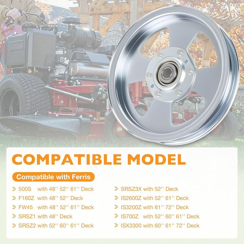 5102831 Flat Idler Pulley for Ferris 48 52 61 72 Inch Deck Lawn Mower 5104717