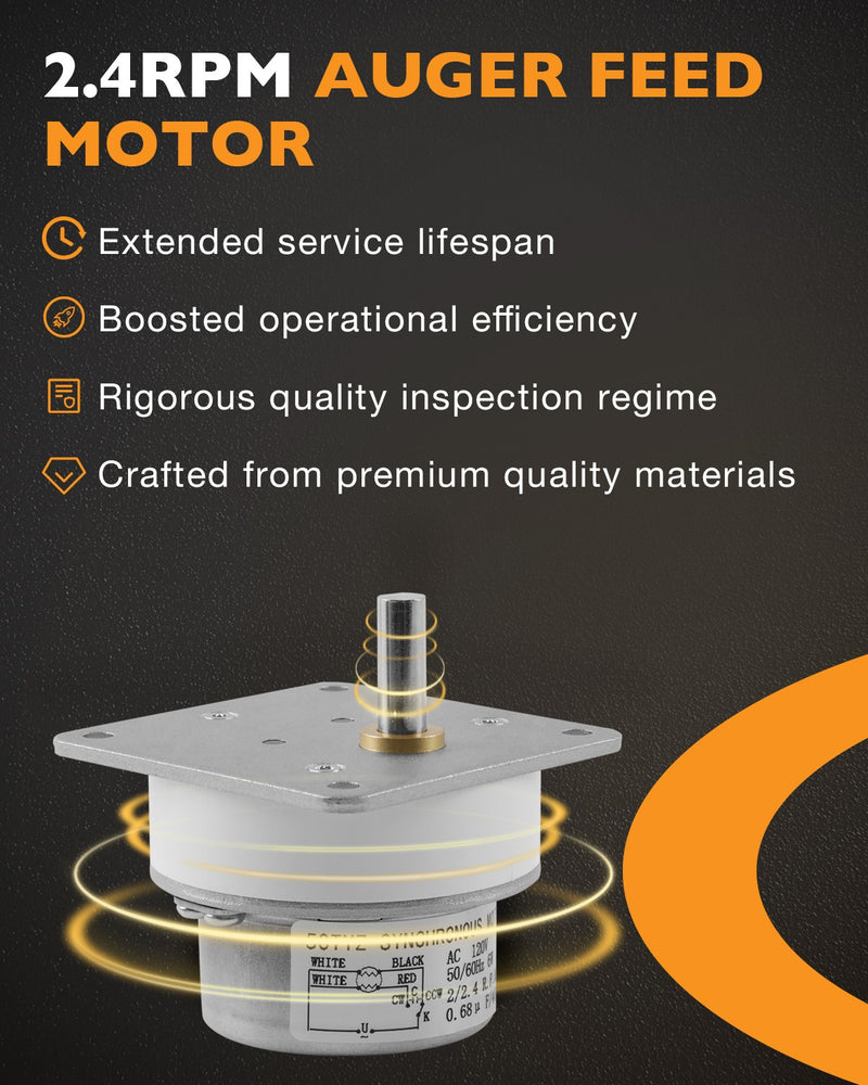 812-4421 2.4RPM Auger Pellet Stove Feed Motor for Quadra-Fire Heatilator