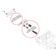 DURAFORCE 18-3673 434841 Thermostat Kit With Hoses for Johnson Evinrude V4 Crossflow 65 140HP