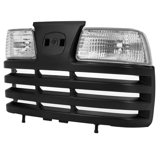 DURAFORCE Lawn Mower Front Hood Grill Headlight Kit For John Deere X Series X585 X595 X700