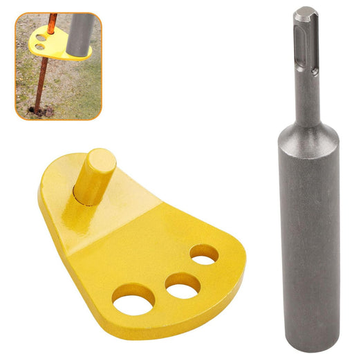 DURAFORCE SDS Plus Driver with Adapter Bits for 5/8 1/2 3/4 In Ground Rods