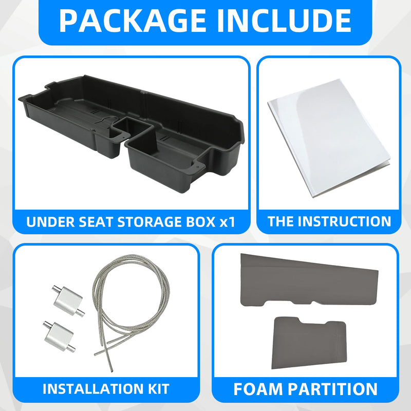 Under Seat Storage Box For Toyota Tundra Double Cab 2007-2021