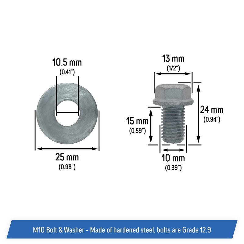 DURAFORCE 250000615 250000359 Drive Shaft Retaining Bolt Set with Washers for Can-Am ATV