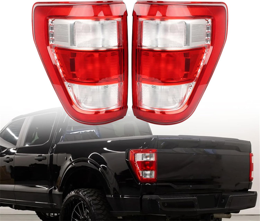 DURAFORCE Tail Light Brake for Ford F150 XLT 2021 2023 Halogen Upgrade Raptor Style 2PCS