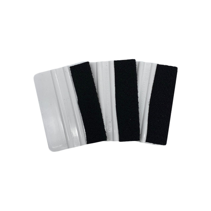 4 Inch Felt Edge Vinyl 3M Wrap Application Squeegee Tools 3 Pack
