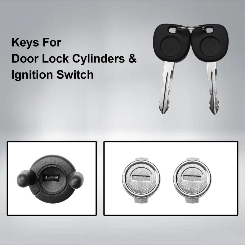 Front Door Lock Cylinder Ignition Switch For Chevy Tahoe Silverado GMC Sierra