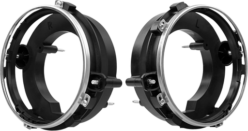 DURAFORCE Front Left Right Side Headlight Bulb Brackets Buckets for Jeep Wrangler 97 06