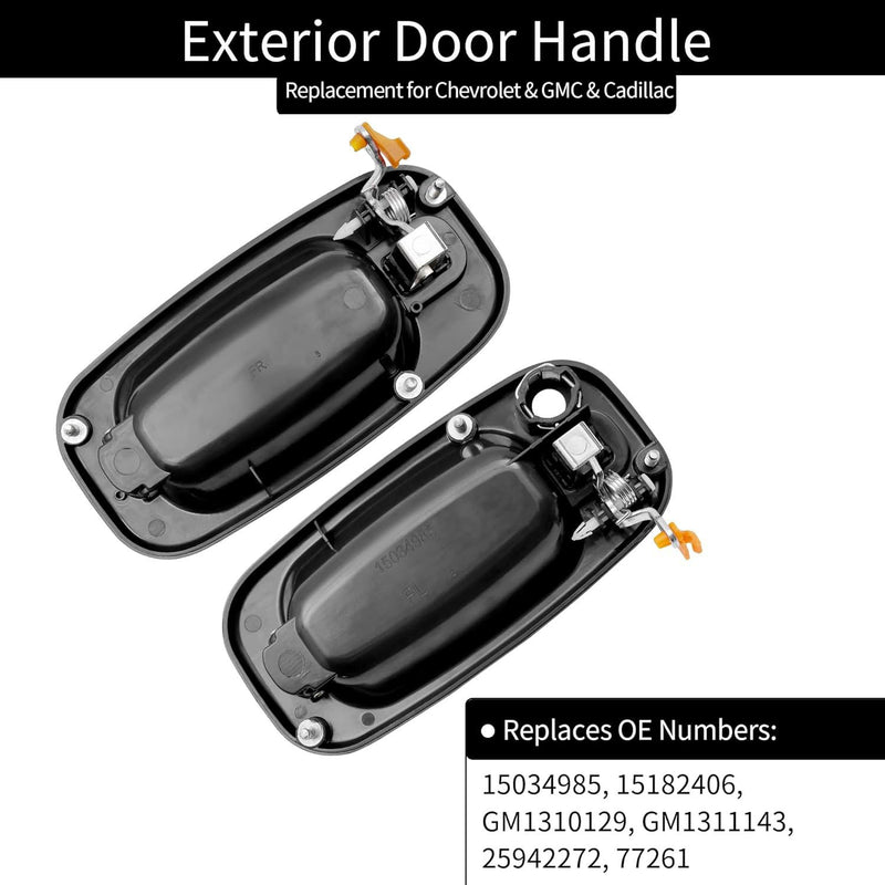 15034985 Exterior Door Handle for Chevy Silverado GMC Sierra Cadillac 99 07 2Pcs