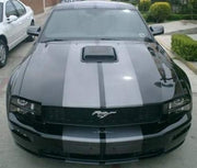 DURAFORCE 9 Inch Vinyl Rally Stripes Racing Stripe Kit Hood Trunk Roof For Ford Mustang