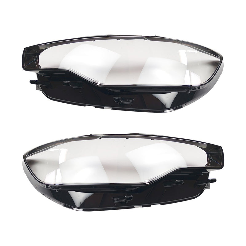 Clear Headlight Headlamp Lens Covers Left and Right for Audi A6 C7 2011 2015