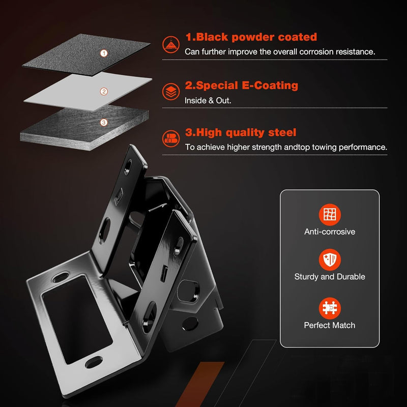 101720 Front Lower 2 Receiver Hitch for Can Am Defender HD10 HD8 HD5 Heavy Duty