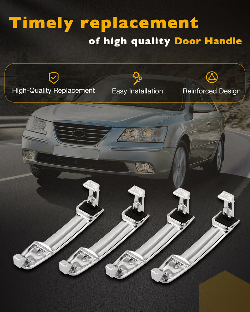 Exterior Outside Door Handle Set Passenger Driver Side for Hyundai Sonata 05 10