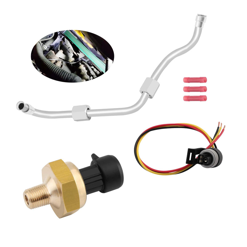 Exhaust Back Pressure EBP Tube Sensor For Ford F250 F350 F450 F550 2003 2004