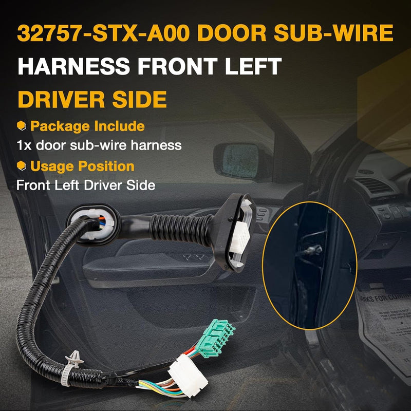 32757STXA00 Sub Wire Door Driver Side for Acura MDX 2007 2008 2009