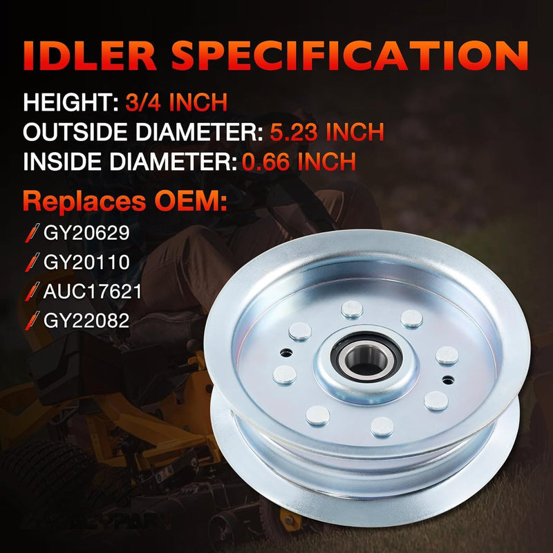 Blade Spindle Belt Idler Kit for Cub Cadet Ultima ZT2 ZTS2 ZT3 60 Inch Decks