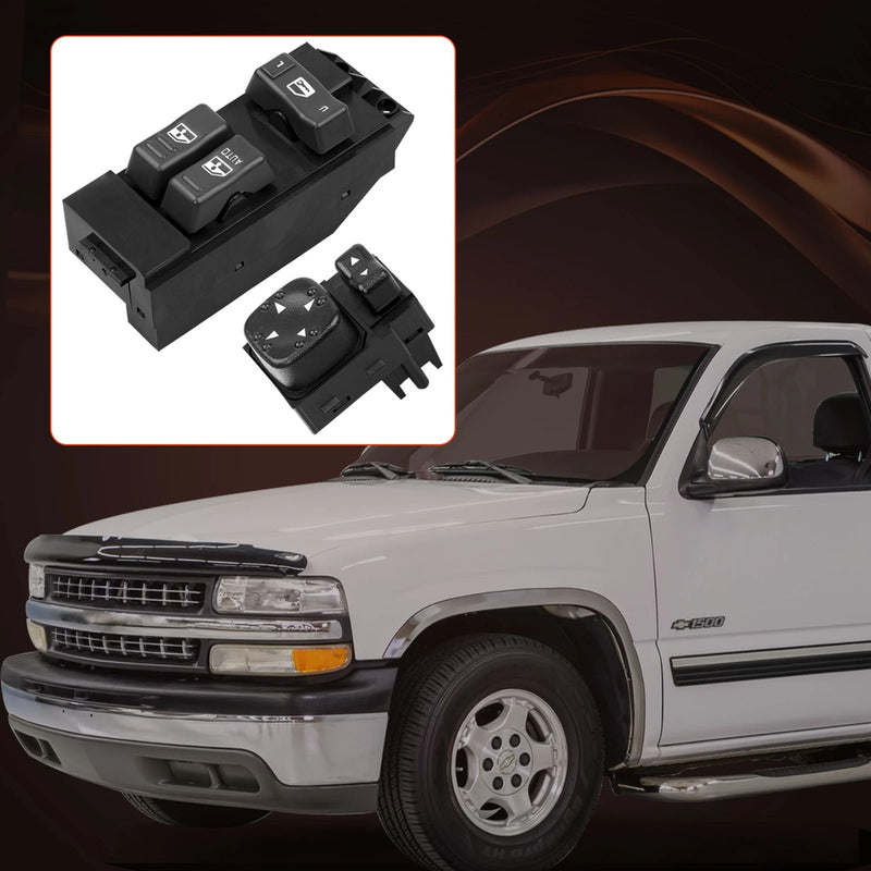 Power Window Door Mirror Switch for Chevy Silverado GMC Sierra 00 02 1500 2500