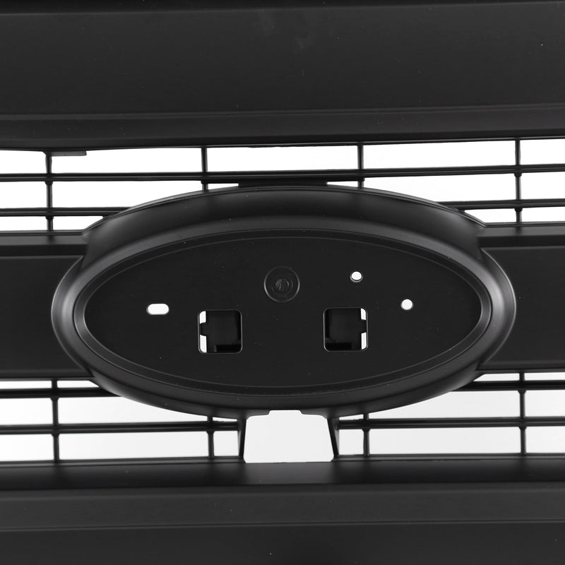 DURAFORCE King Ranch Style Front Grille W/Camera Hole Matte Black For Ford F150 2015-2017