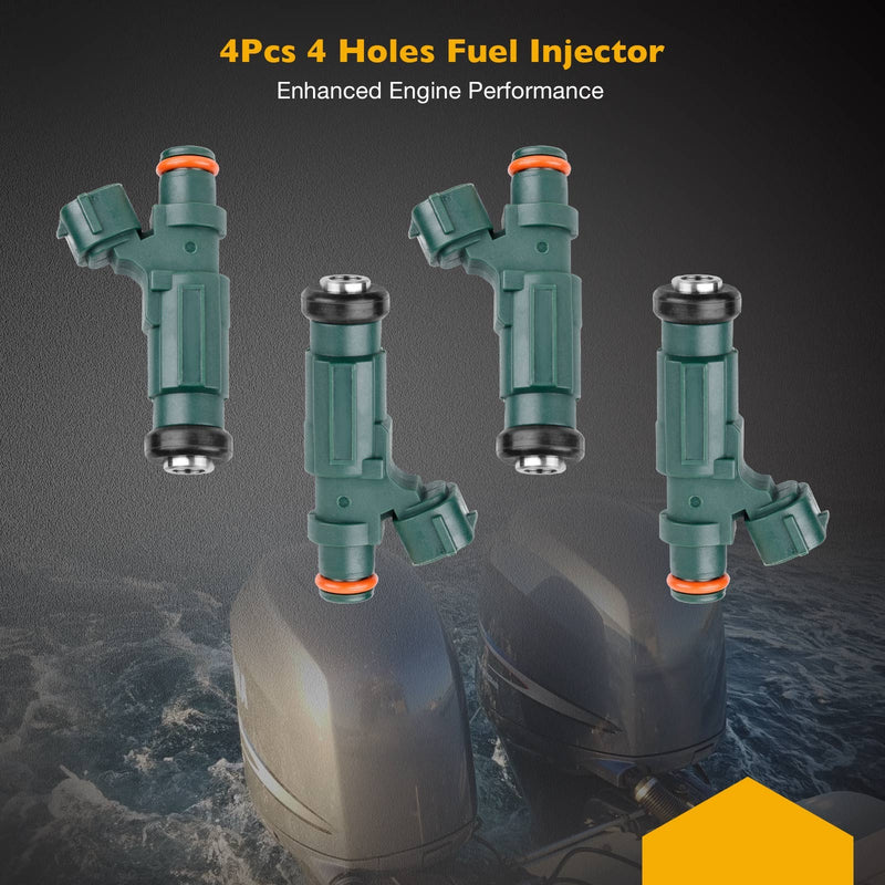 63P-13761-01-00 Fuel Injectors for Yamaha 150HP F150 LF150 Set of 4