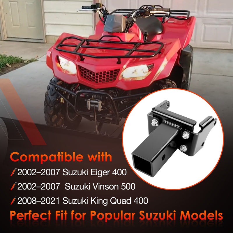 85180 2 Reciever Hitch for Suzuki Eiger 400 Vinson 500 King Quad 400 2002 2021