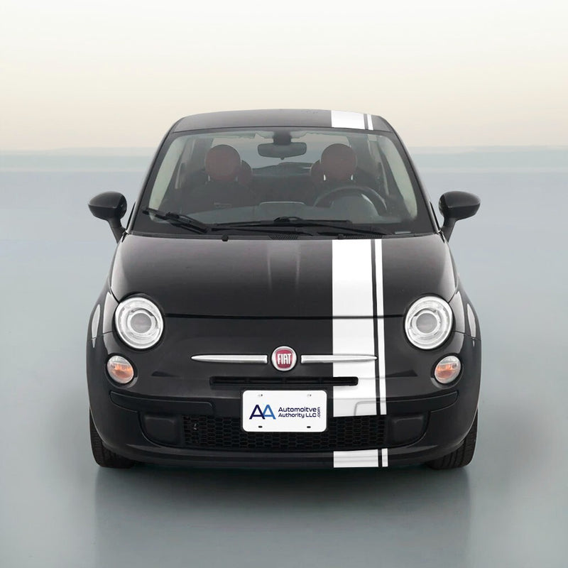 6 Inch Offset Vinyl Rally Stripes Racing Stripe Bonus Install Kit for Fiat 500