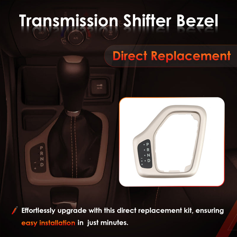 Gold Gear Shifter Bezel with Harness for Jeep Cherokee KL 2014 to 2018