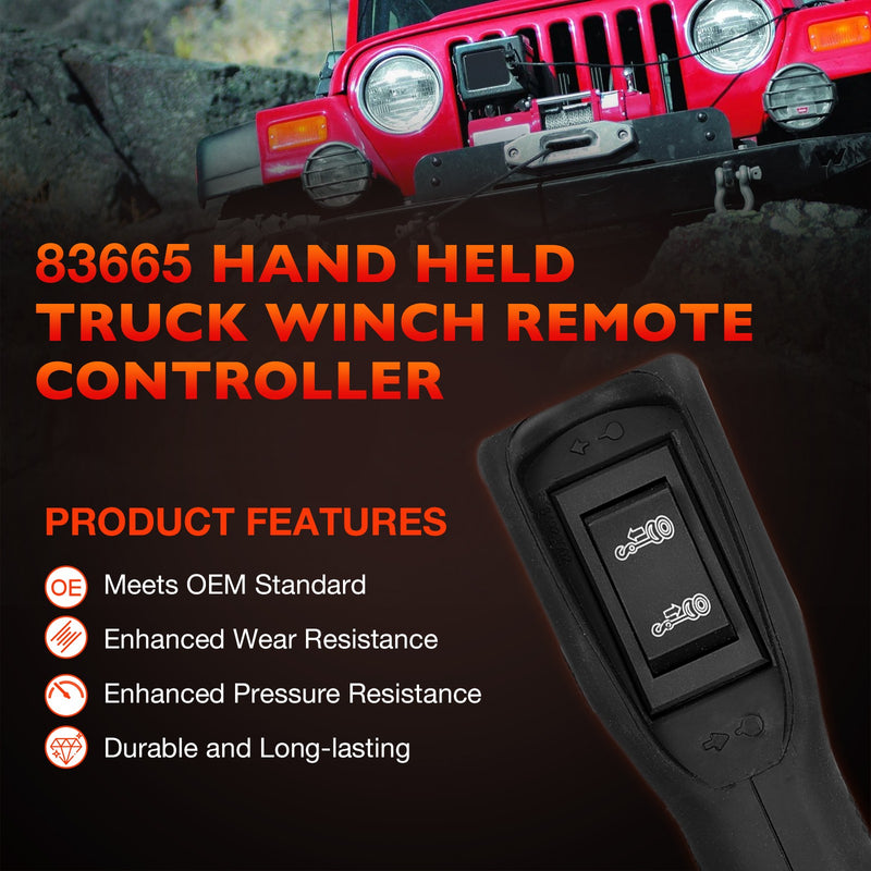 83665 Winch Remote Control for Warn M8000 M10000 M12000 HS9500 Winch Controller