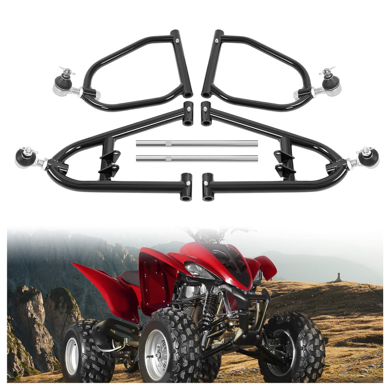 Black Front Extended A Arm for Yamaha Raptor 250 YFM250R 2008 2013 Powder Coated
